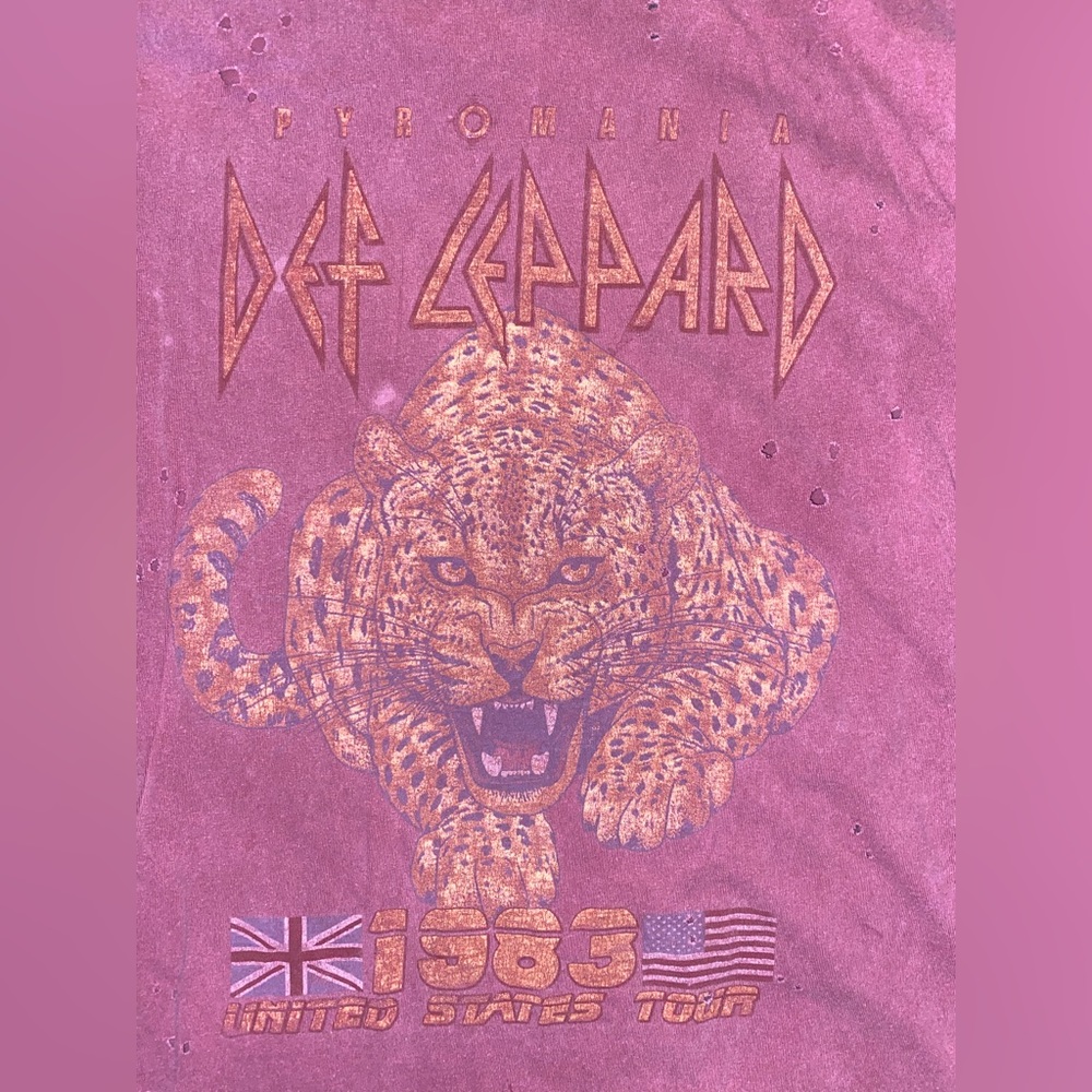 URBAN OUTFITTERS Deaf Leopard oversized graphic tee